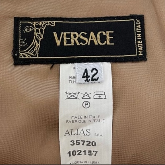Versace 100% Wool Pencil Skirt Size 42 - Picture 5 of 9